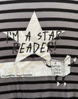 Street Grandma x AGUB Star Reader Tee (Round 4, Black/Gray Stripe)