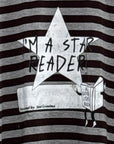Street Grandma x AGUB Star Reader Tee (Round 4, Brown/Gray Stripe)