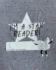 Street Grandma x AGUB Star Reader Tee (Round 4, Heather Gray Star)