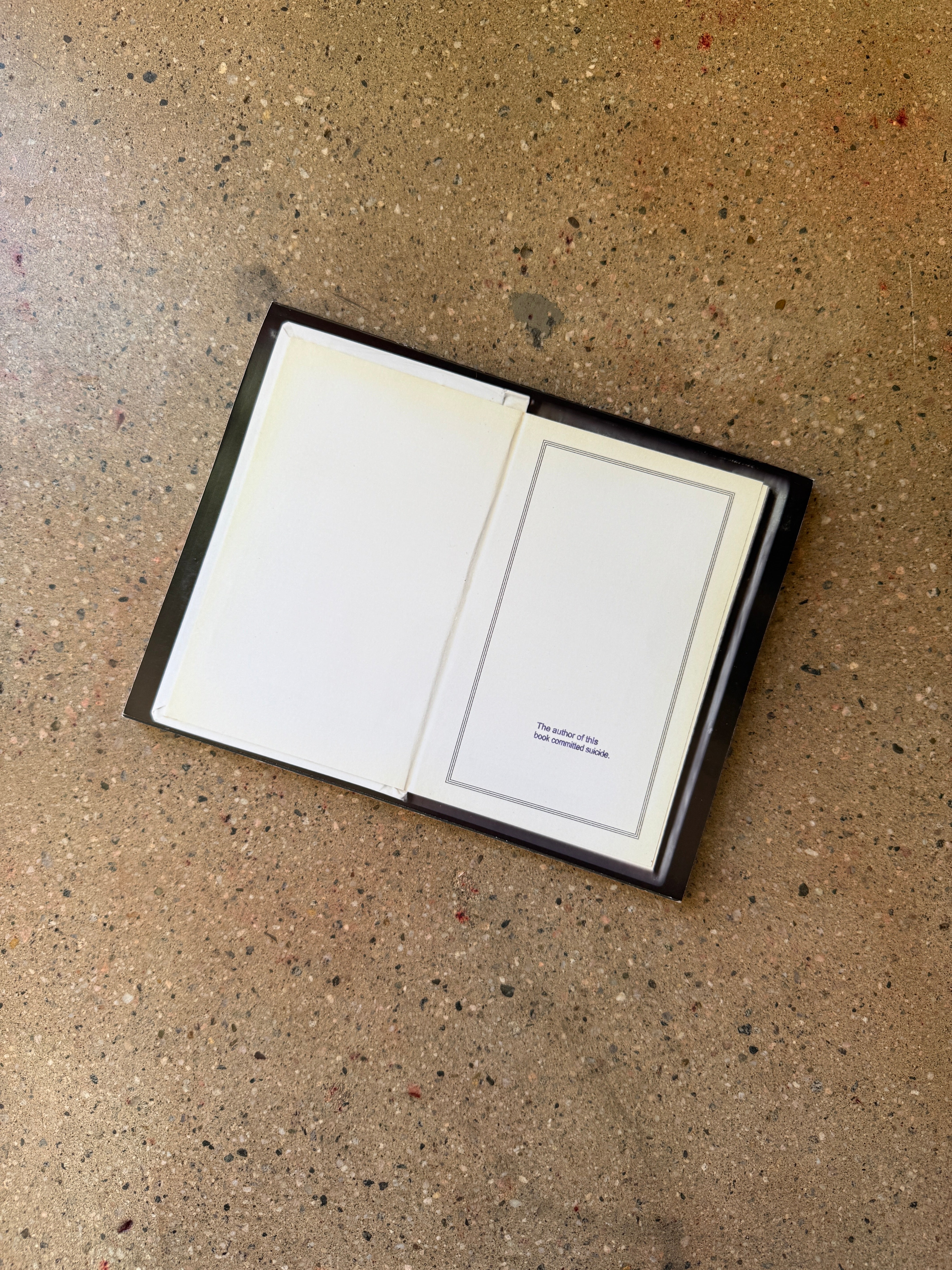 The Author of This Book Committed Suicide, Edition 1, Number X/500 by Aaron Krach