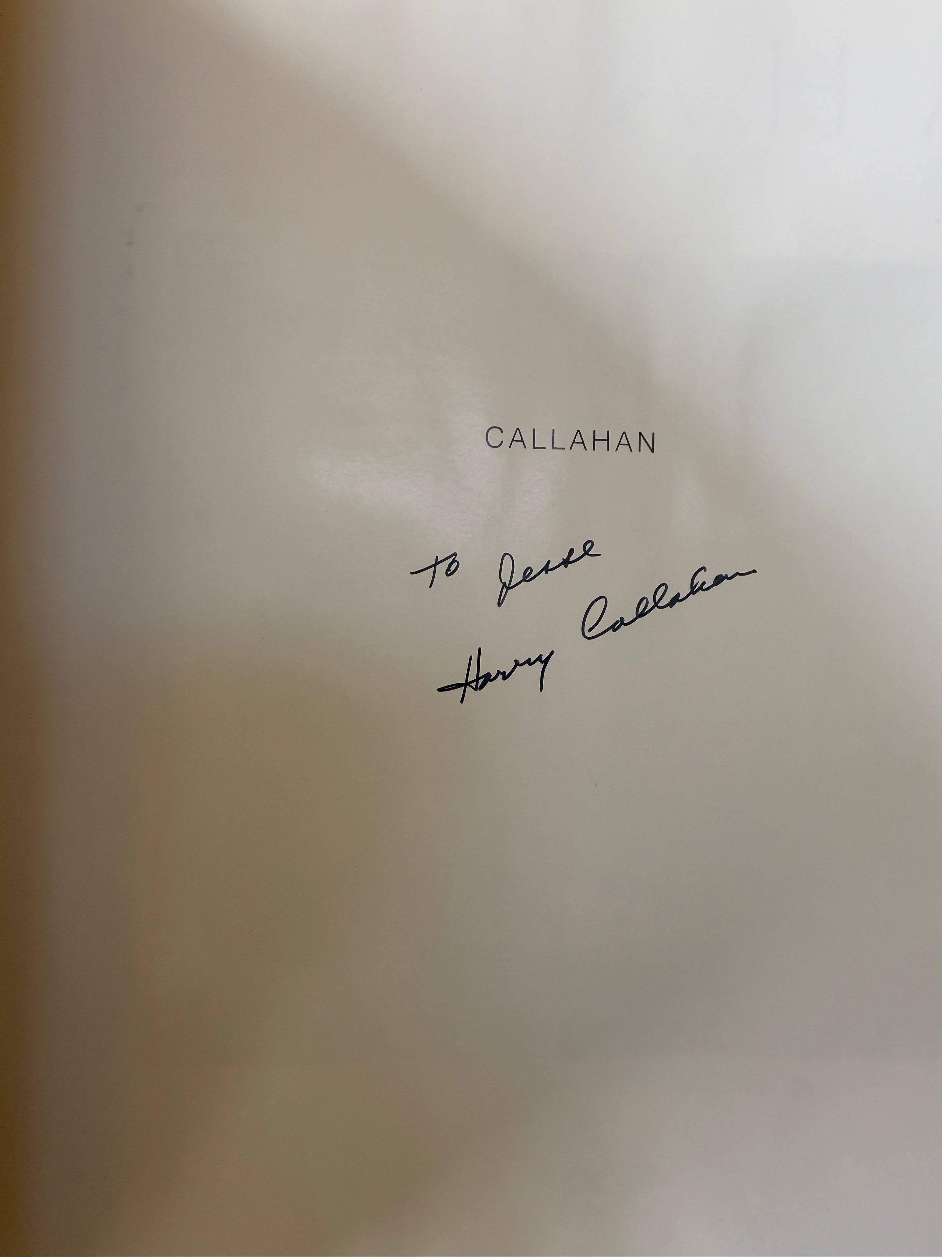 Callahan by John Szarkowski (1st Aperture Edition Hardcover)