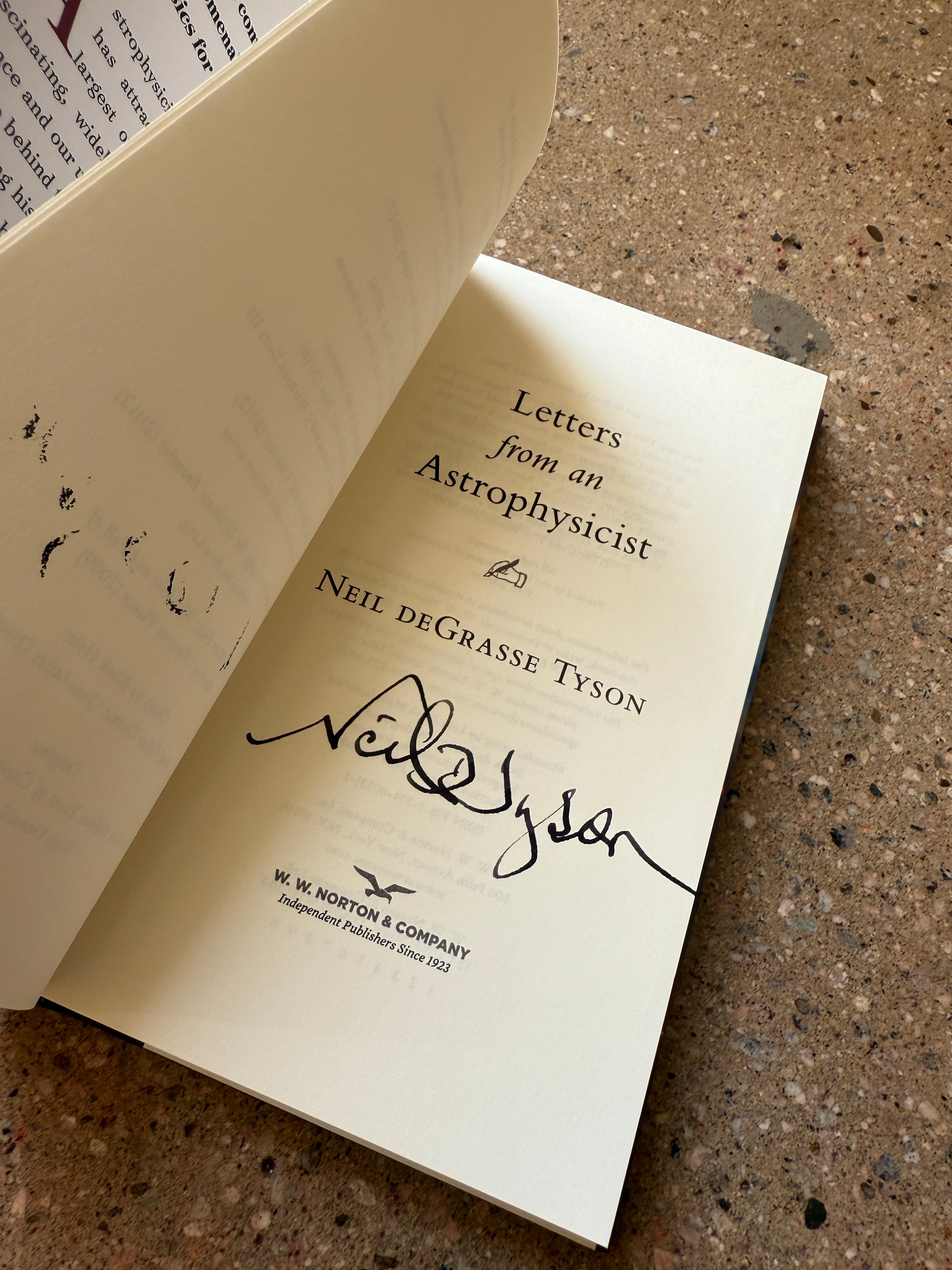 Letters from an Astrophysicist by Neil deGrasse Tyson (Signed 1st Edition Norton Hardcover)