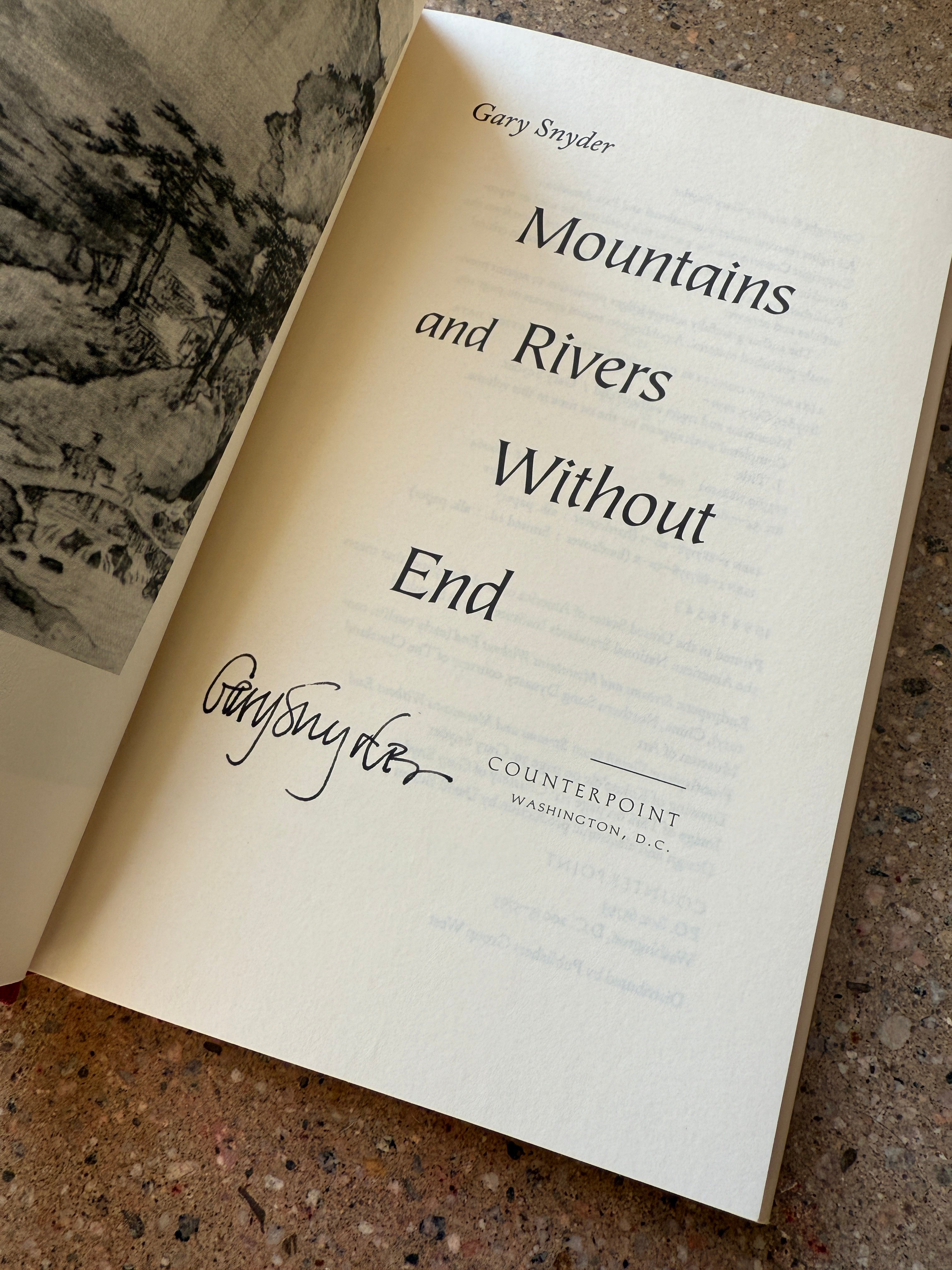 Mountains and Rivers Without End by Gary Snyder (Counterpoint Hardcover)