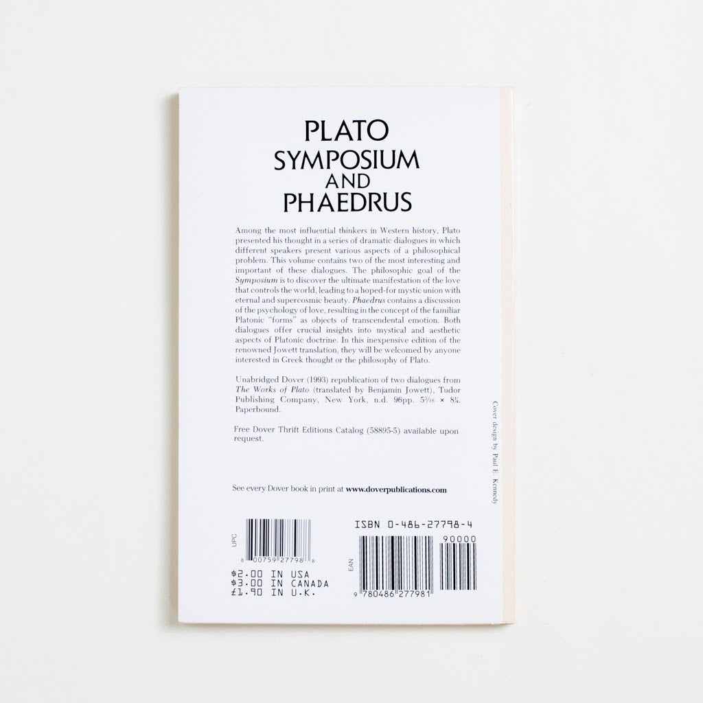 Symposium and Phaedrus by Plato – A Good Used Book