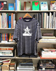 Street Grandma x AGUB Star Reader Tee (Round 4, Black/Gray Stripe)