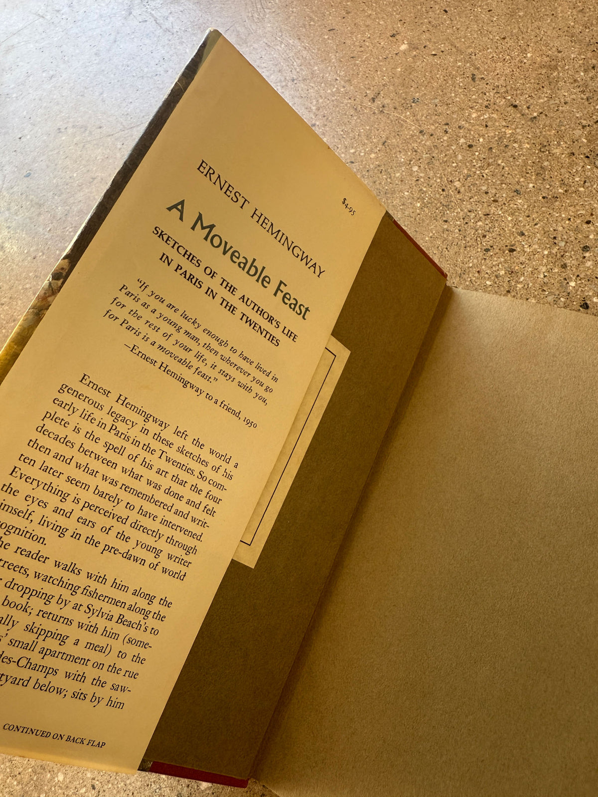 A Moveable Feast by Ernest Hemingway