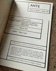 Ante: Volume 3, Number 1, Spring 1967 edited by Norma Almquist