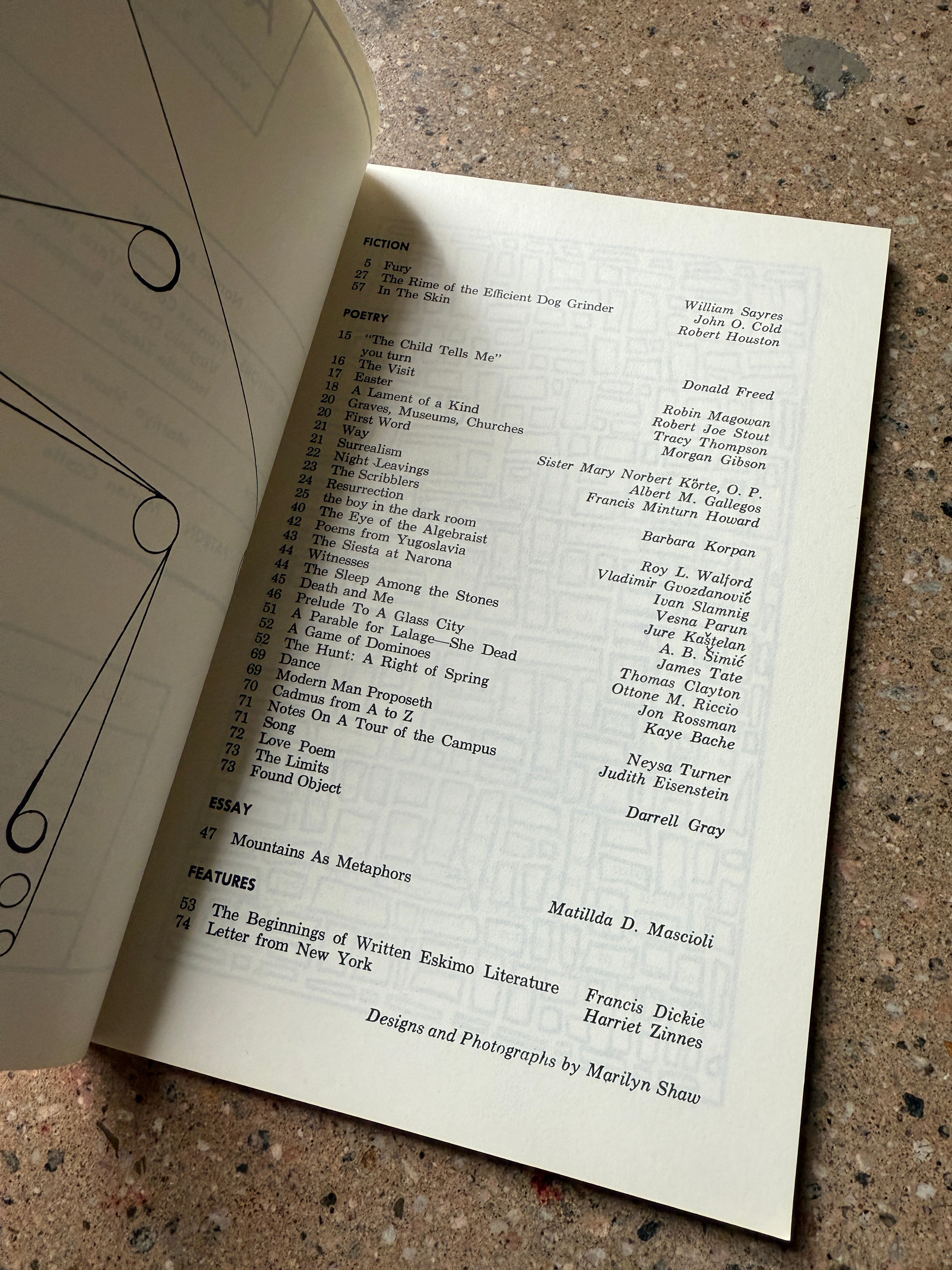 Ante: Volume 3, Number 1, Spring 1967 edited by Norma Almquist