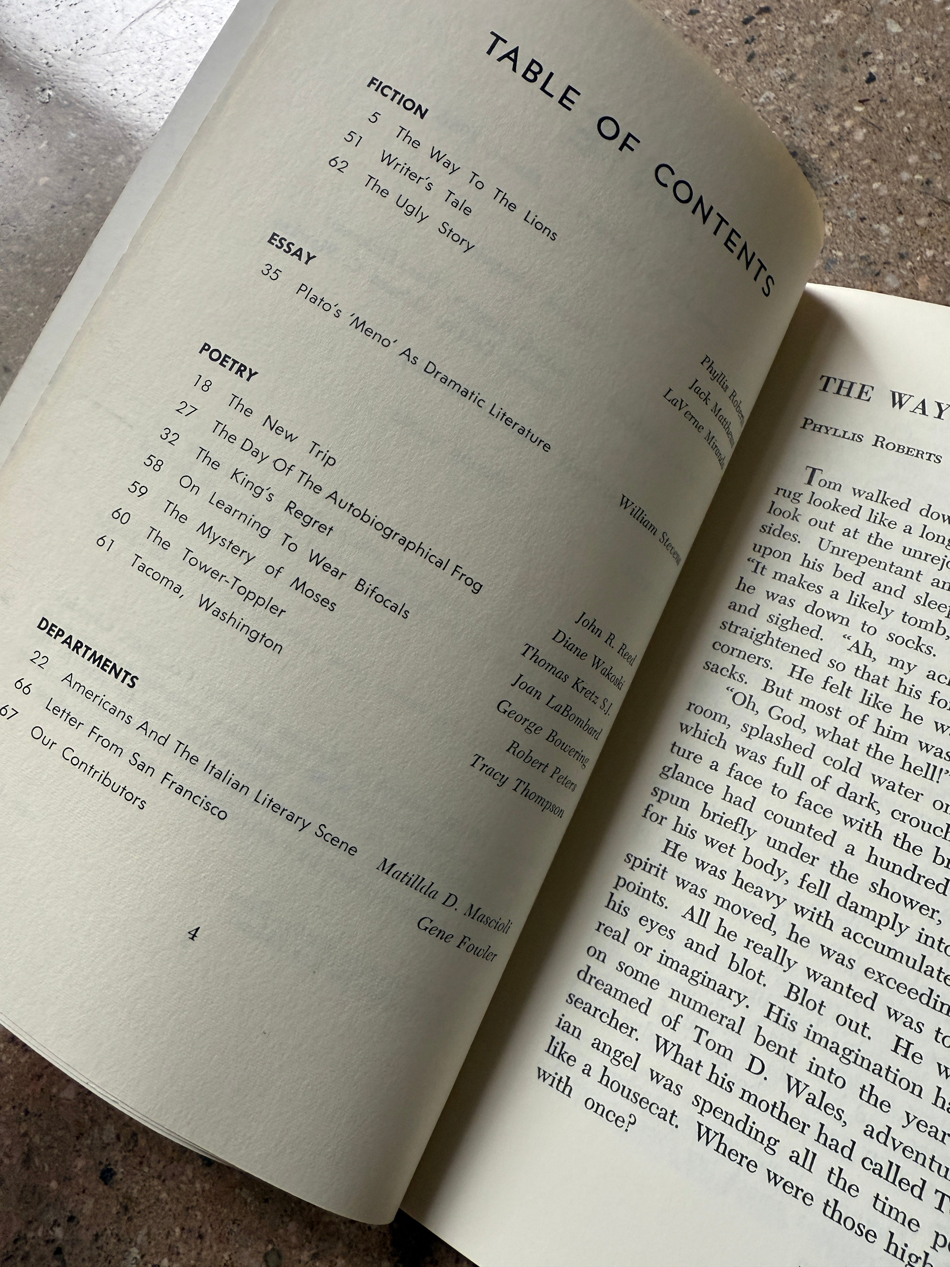 Ante: Volume 2, Number 1, Winter 1966 edited by Norma Almquist