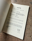 Ante: Volume 2, Number 3, Summer 1966 edited by Isabelle Ziegler
