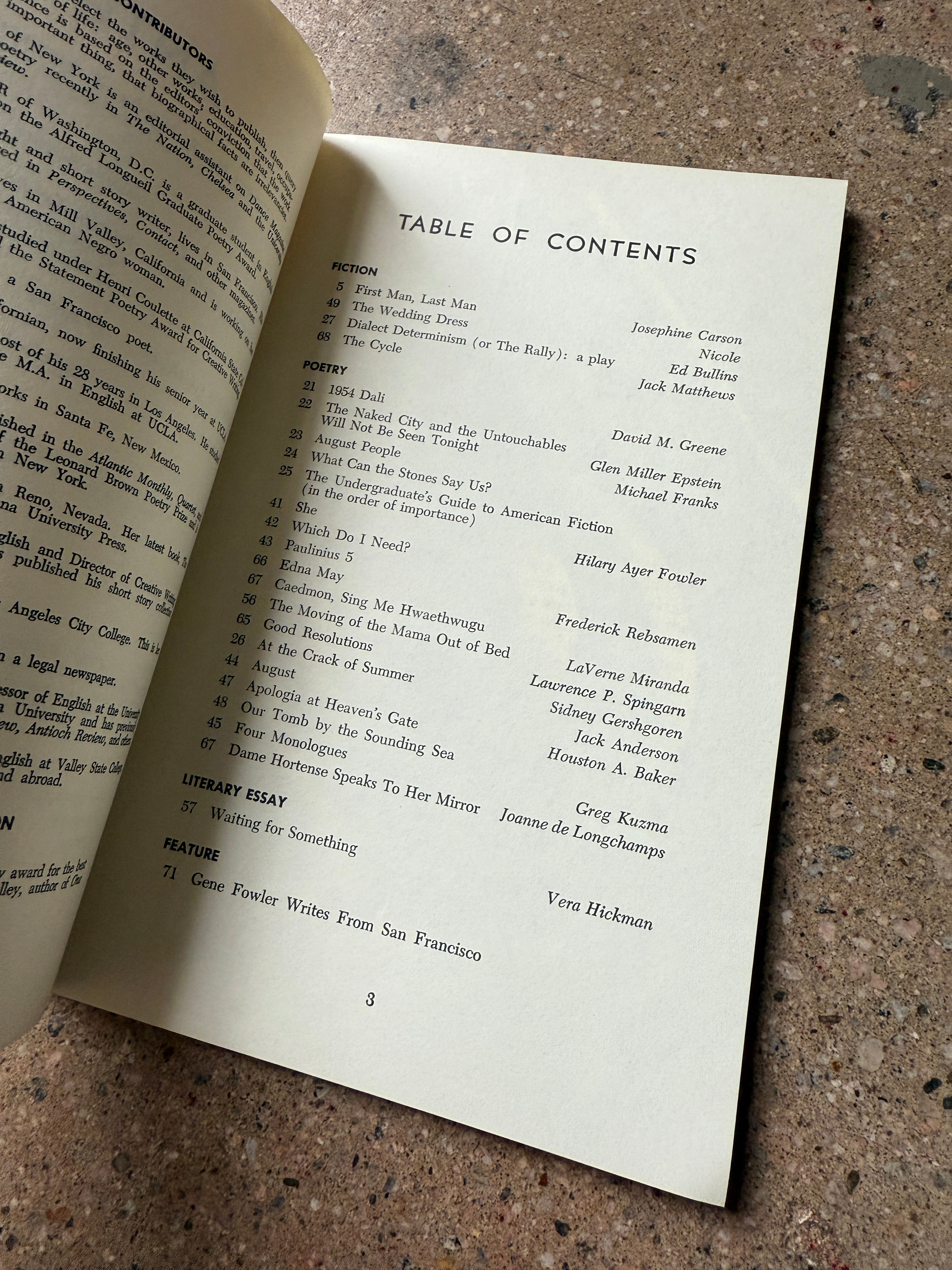 Ante: Volume 2, Number 3, Summer 1966 edited by Isabelle Ziegler