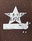Street Grandma x AGUB Star Reader Tee (Round 4, Chocolate Star)