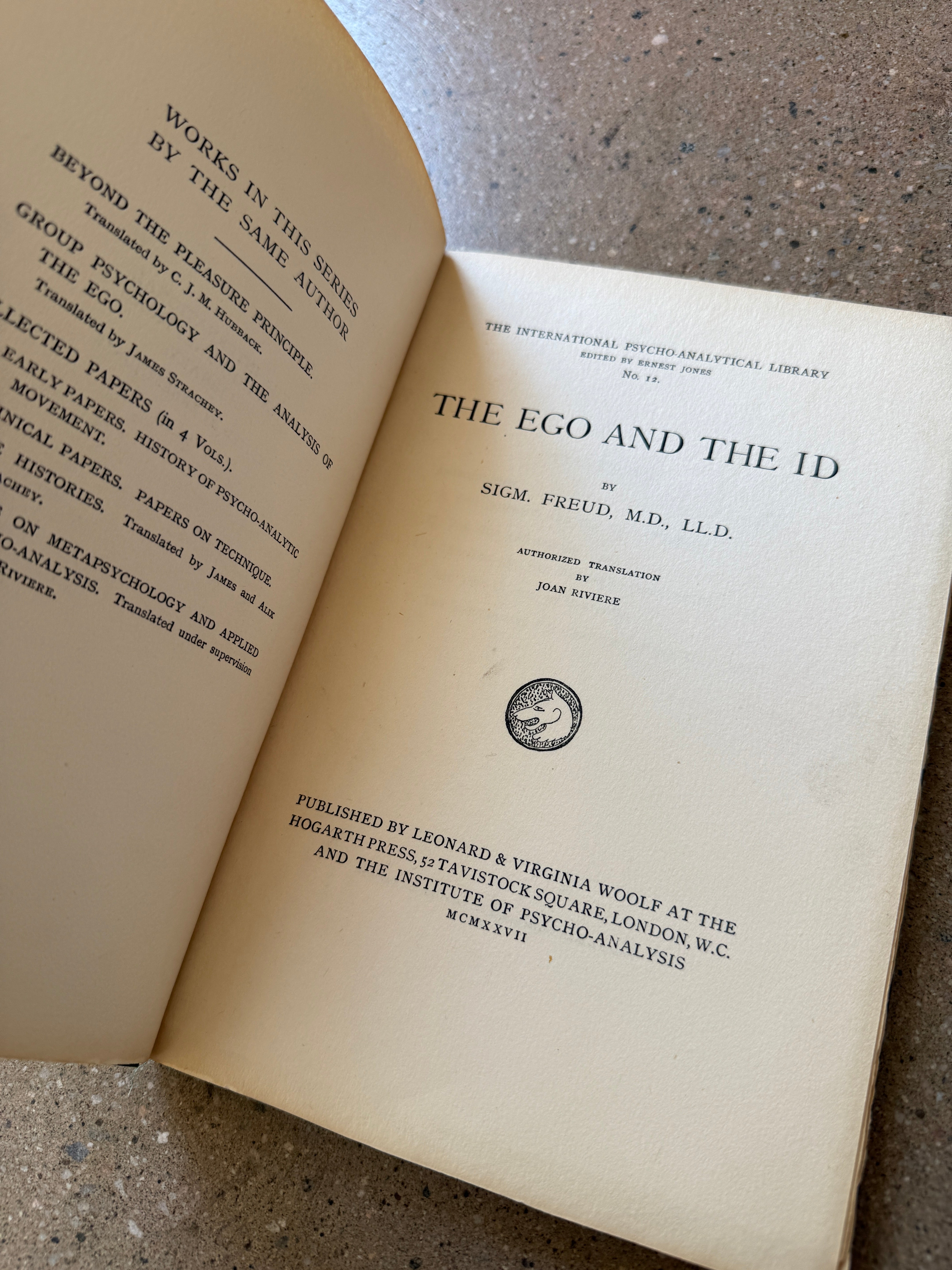 The Ego and the Id by Sigmund Freud
