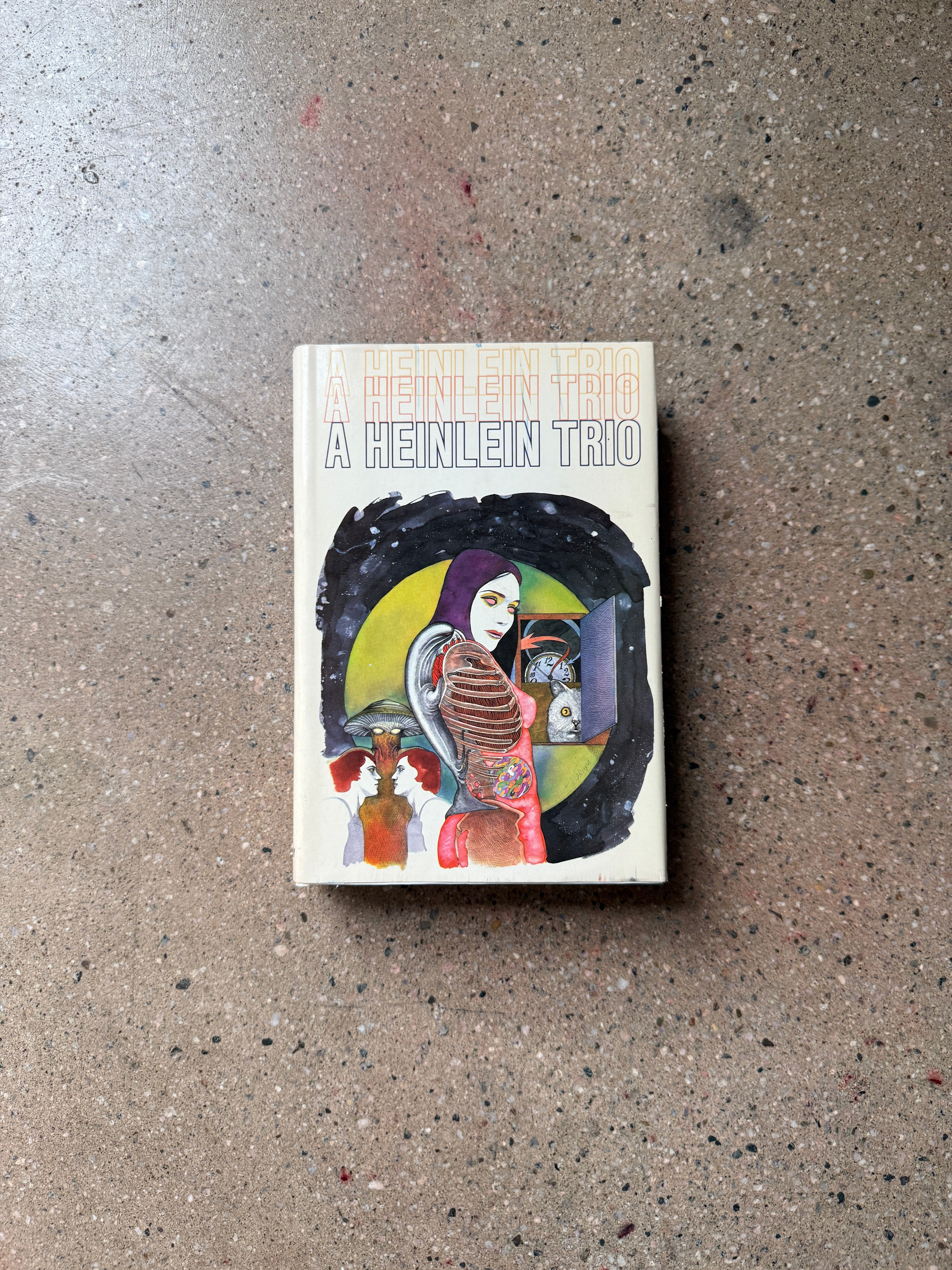 A Heinlein Trio by Robert Heinlein (Book Club Edition Hardcover)