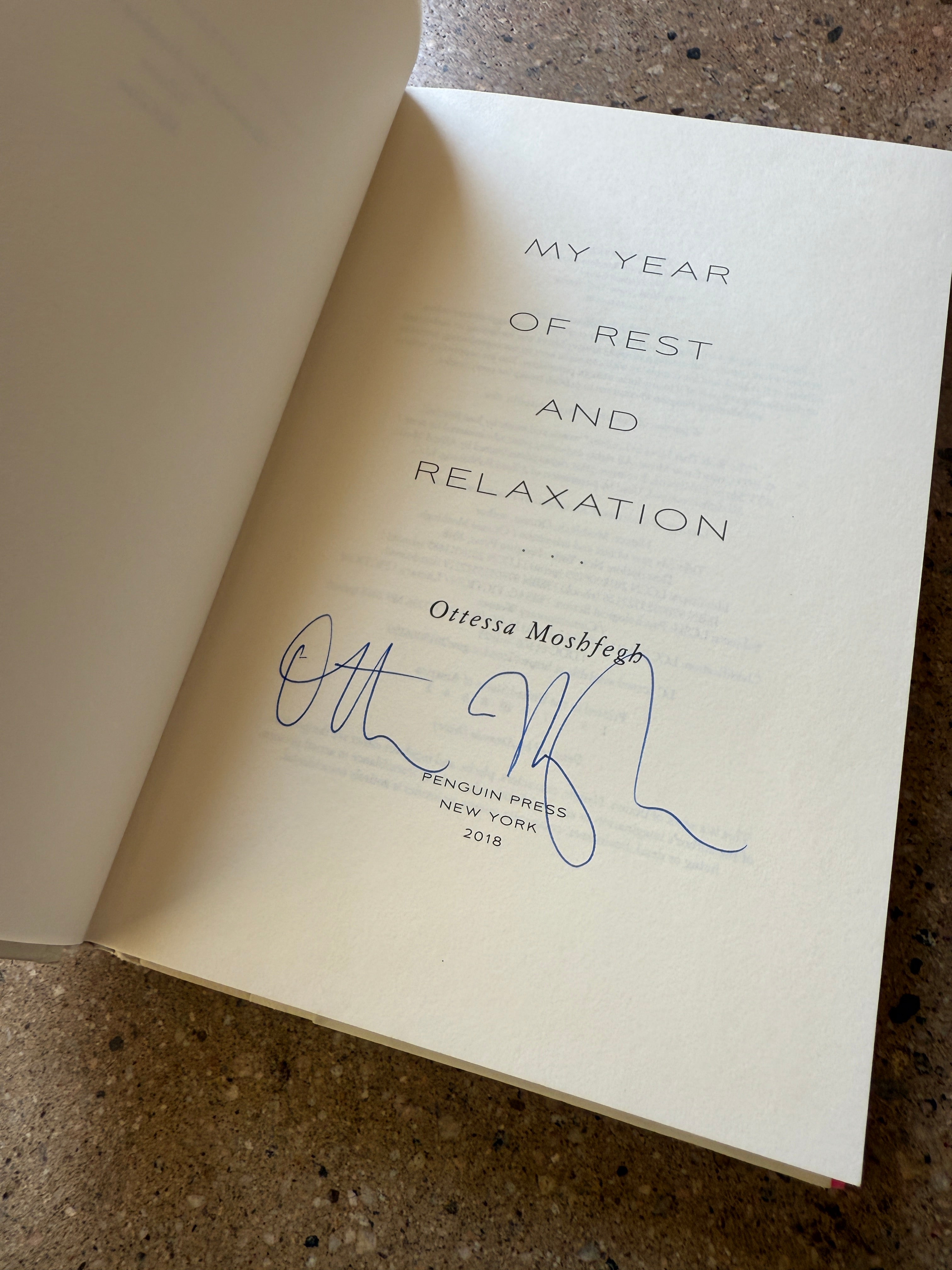 My Year of Rest and Relaxation by Ottessa Moshfegh