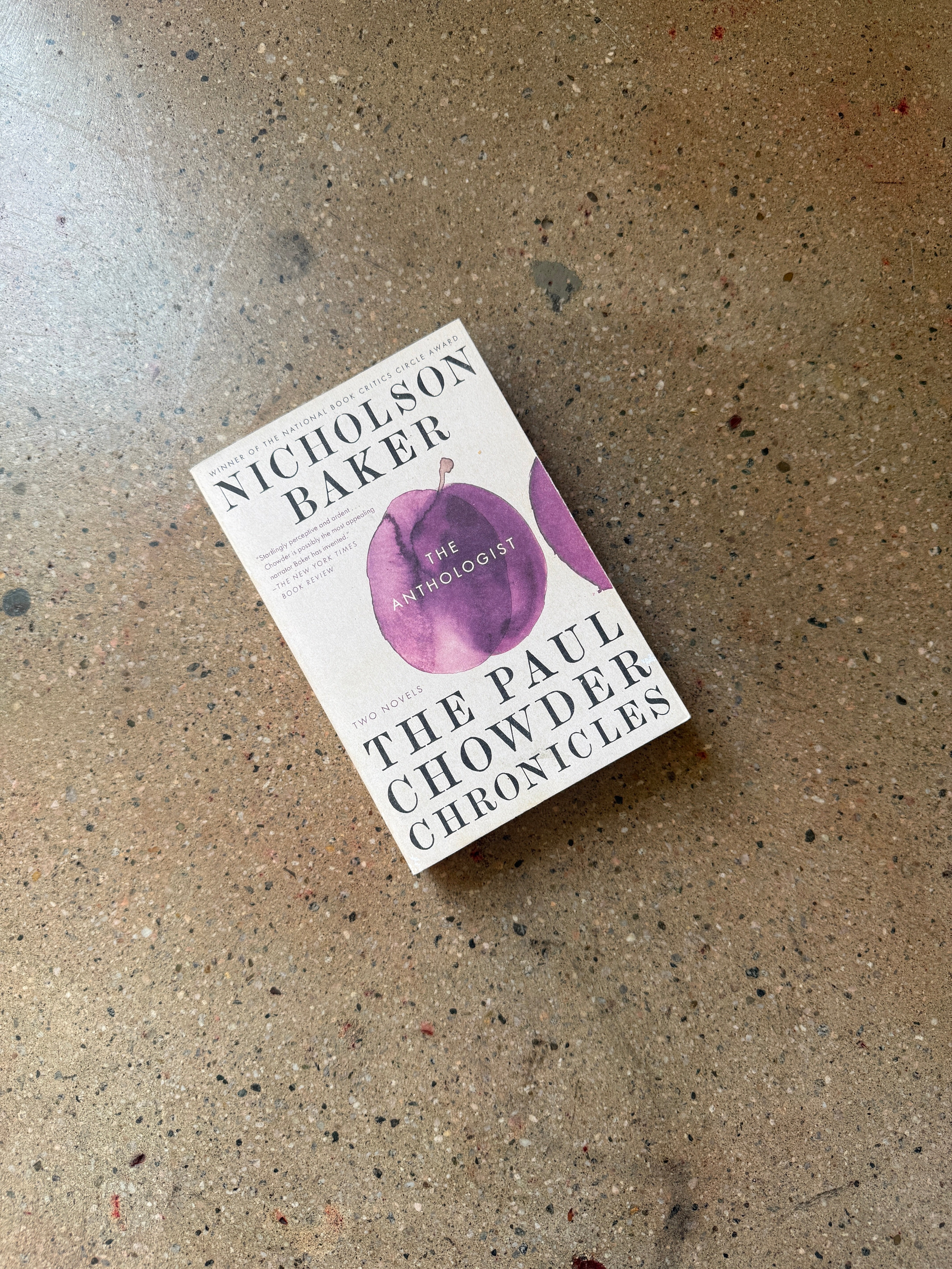 The Paul Chowder Chronicles / Traveling Sprinkler by Nicholson Baker