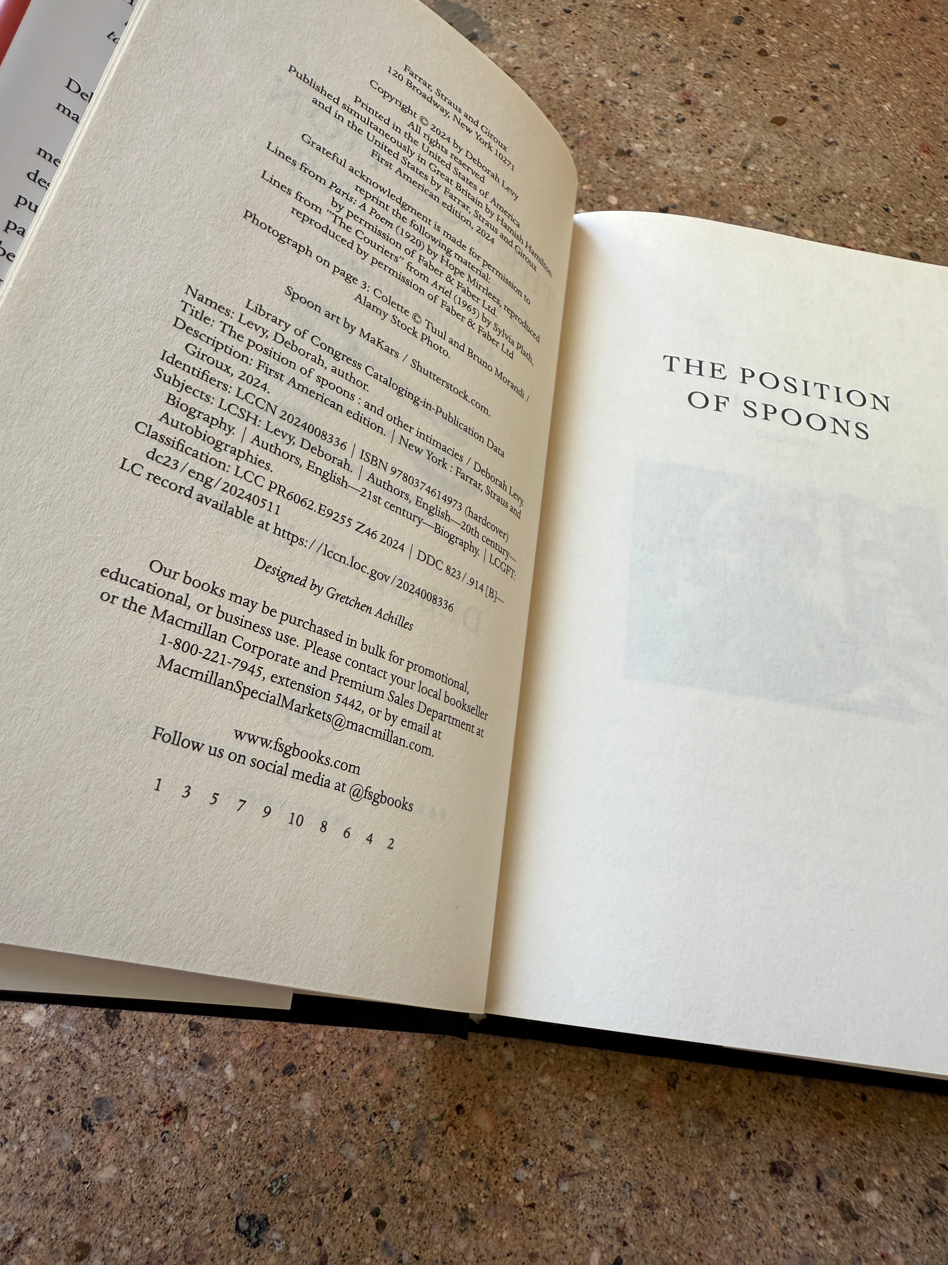 The Position of Spoons by Deborah Levy – A Good Used Book