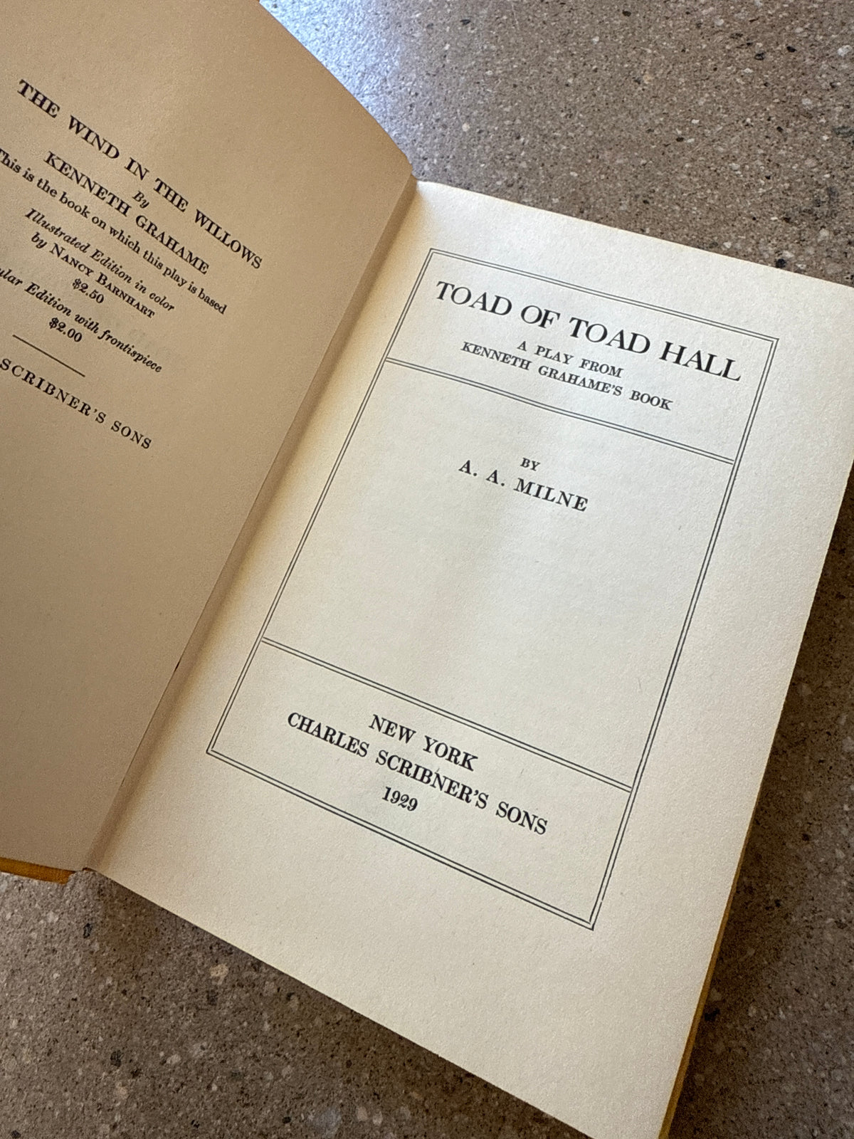 Toad of Toad Hall by A.A. Milne