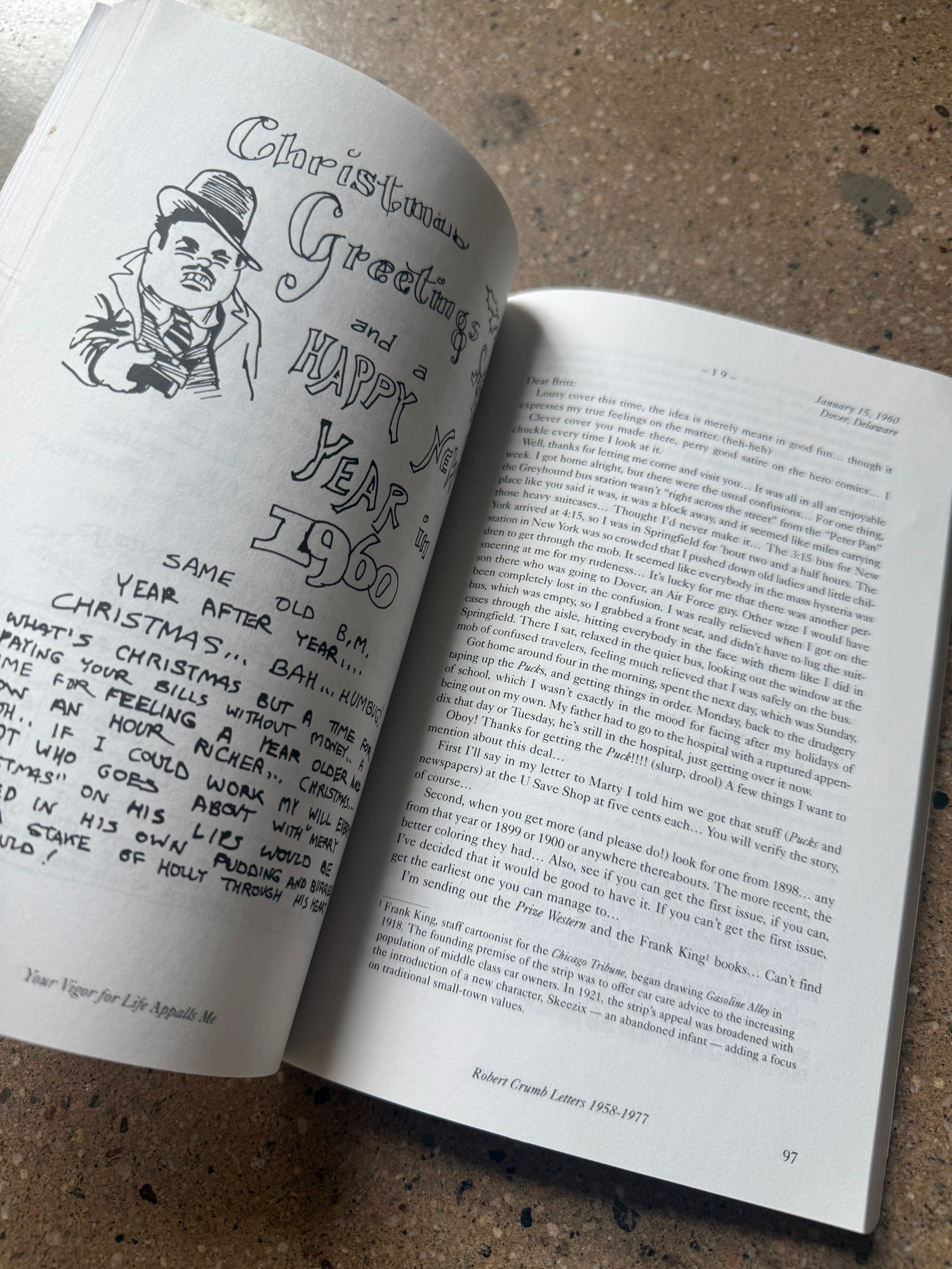 Your Vigor for Life Appalls Me: Robert Crumb Letters 1958–1977 by Robert Crumb