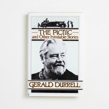 The Picnic and Other Inimitable Stories by Gerald Durrell, Simon & Schuster, Hardcover w. Dust Jacket from A GOOD USED BOOK. The youngest brother of the novelist Lawrence Durrell, 
Gerald took a decidedly different approach to literature. 
A naturalist, a writer, a zookeeper, and a conservationist, 
his work spans fiction and non - lighthearted and true. 1980 1st Printing Literature 