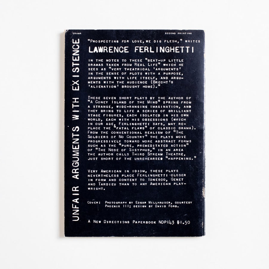 Unfair Arguments with Existence (Trade) by Lawrence Ferlinghetti