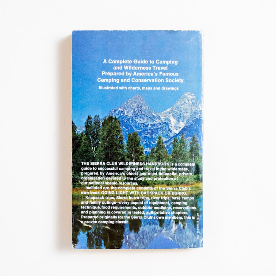 The Sierra Wilderness Handbook (Bantam) edited by David Brower