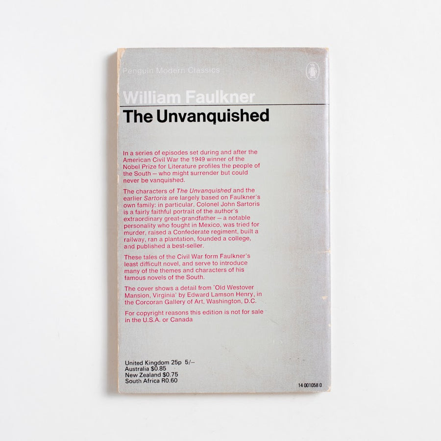 The Unvanquished (Penguin Modern Classics) by William Faulkner