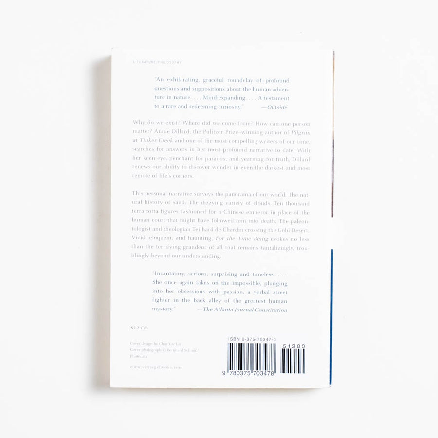 For the Time Being (1st Vintage Printing) by Annie Dillard