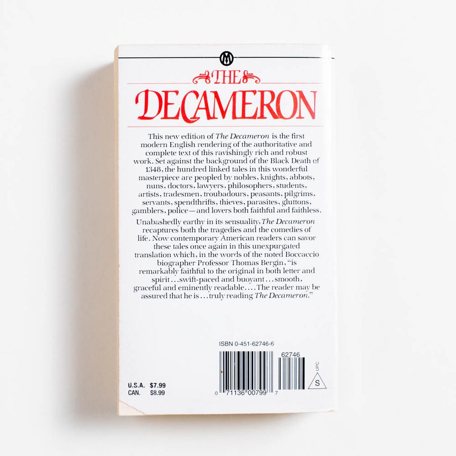 The Decameron (1st Mentor Classic Printing) by Giovanni Boccaccio