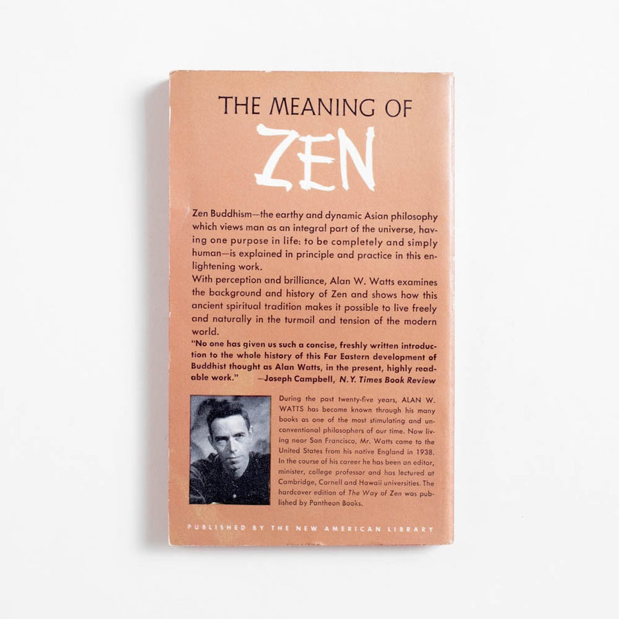The Way of Zen (1st Mentor Printing) by Alan Watts