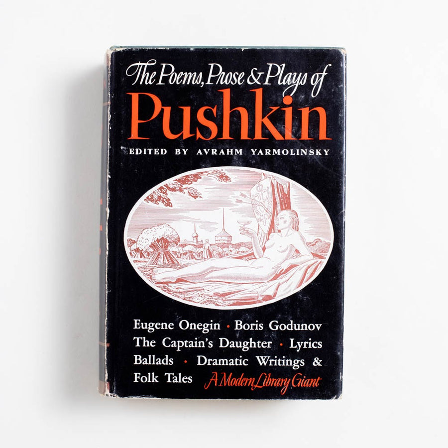 The Poems, Prose & Plays (Hardcover) of Alexander Pushkin, Modern Library, Hardcover w. Dust Jacket.  A Good Used Book is an Independent online bookstore selling New, Used and Vintage books based in Los Angeles, California. AAPI-Owned (Korean-American) Small Business. Free Shipping on orders $25+. Local Pickup available in Koreatown.  1936 Hardcover Classics Plays, Poetry