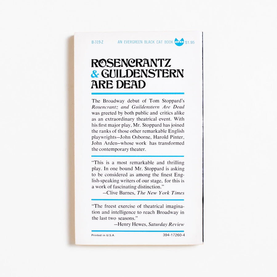 Rosencrantz & Guildenstern are Dead (Grove Press) by Tom Stoppard