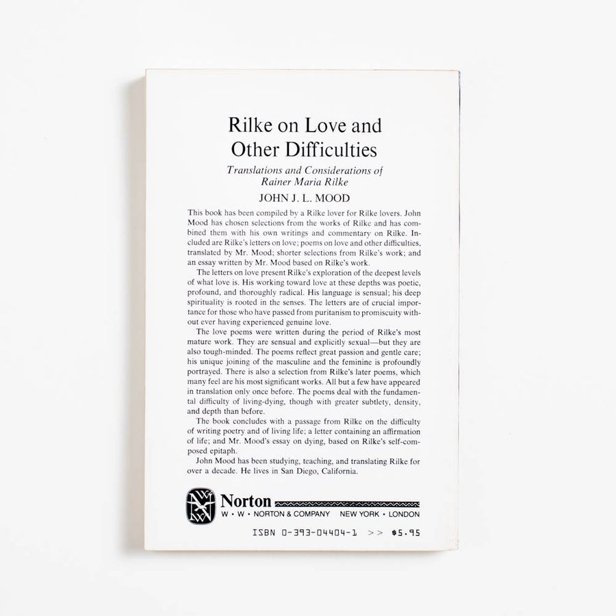 On Love and Other Difficulties (Trade) by Rainer Maria Rilke