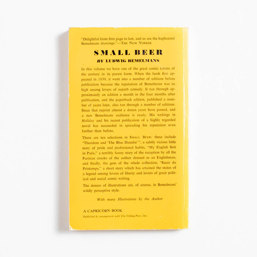 Small Beer (Paperback) by Ludwig Bemelmans