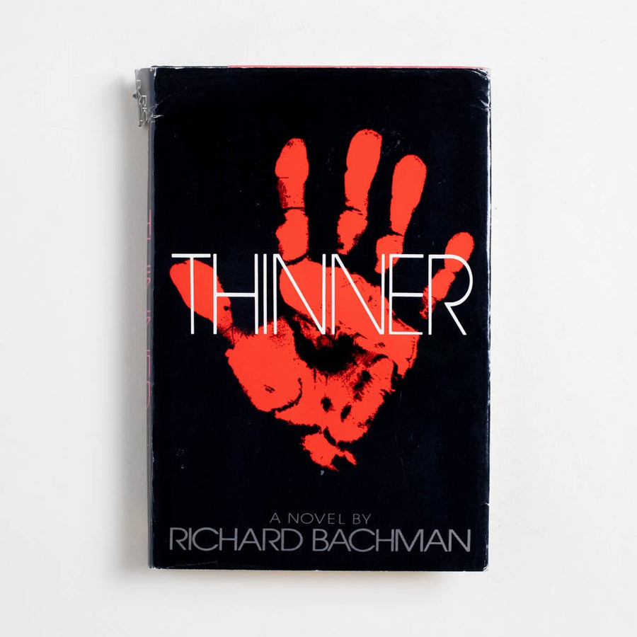 Thinner (Book Club Edition) by Richard Bachman, Viking Books, Hardcover w. Dust Jacket.  A Good Used Book is an Independent online bookstore selling New, Used and Vintage books based in Los Angeles, California. AAPI-Owned (Korean-American) Small Business. Free Shipping on orders $25+. Local Pickup available in Koreatown.  1984 Book Club Edition Genre 