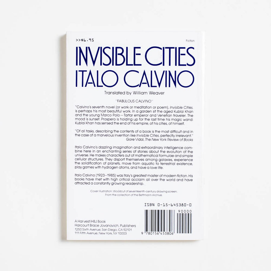 Invisble Cities (Trade) by Italo Calvino