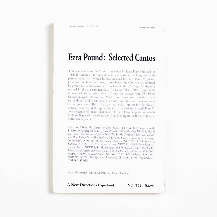 Selected Cantos (Trade) by Ezra Pound