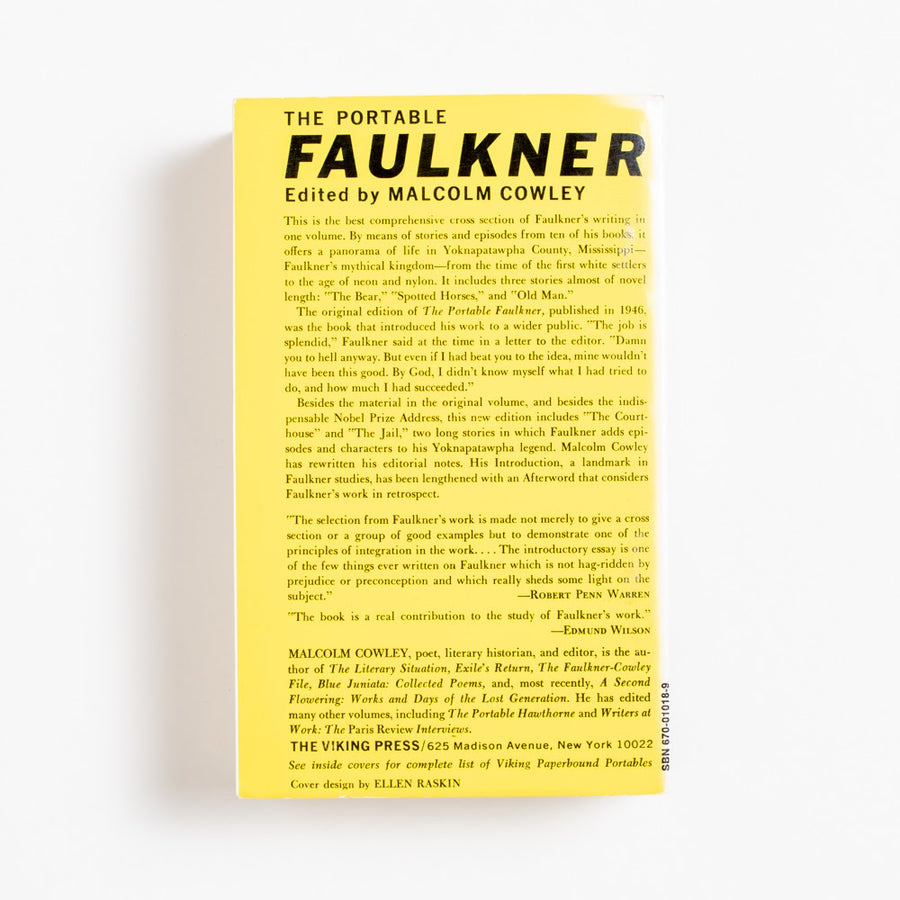 The Portable Faulkner (Viking) by William Faulkner