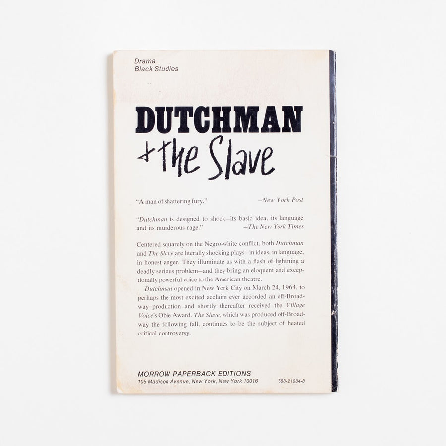 Dutchman and The Slave: Two Plays (Trade) by LeRoi Jones