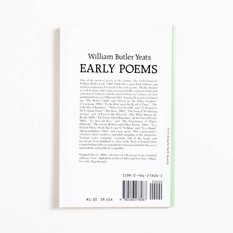 Early Poems (Dover Thrift) by William Butler Yeats