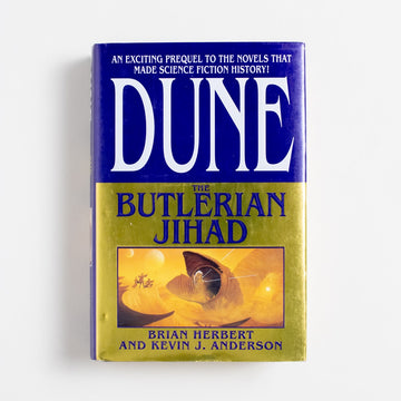 The Butlerian Jihad (1st Edition) by Brian Herbert, Tor Books, Hardcover w. Dust Jacket.  A Good Used Book is an Independent online bookstore selling New, Used and Vintage books based in Los Angeles, California. AAPI-Owned (Korean-American) Small Business. Free Shipping on orders $40+. 2002 1st Edition Genre 