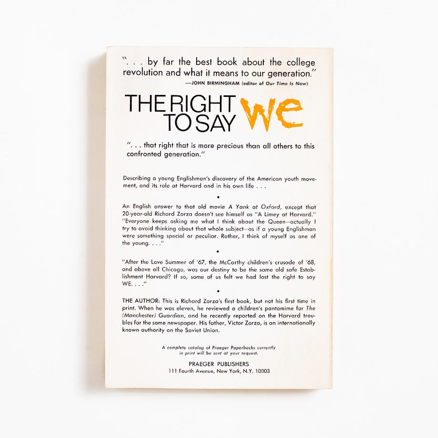 The Right to Say We (Trade) by Richard Zorza