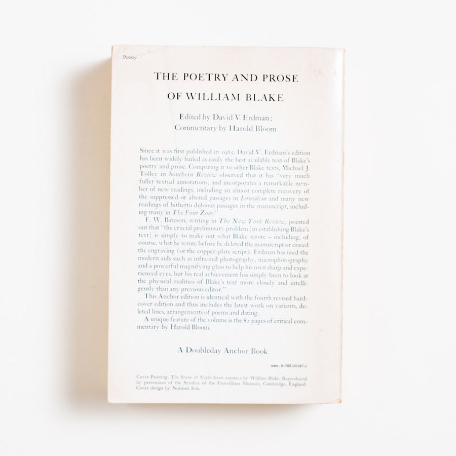 The Poetry and Prose (Trade) of William Blake