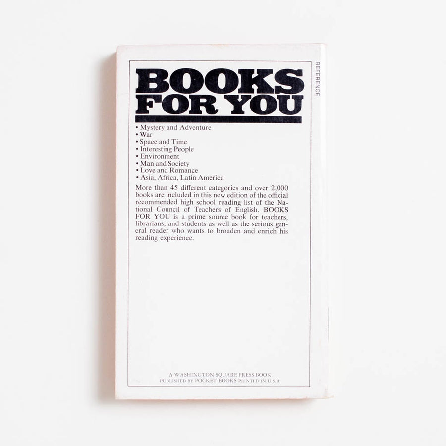 Books for You (Washington Square Press) by National Council of Teachers of English