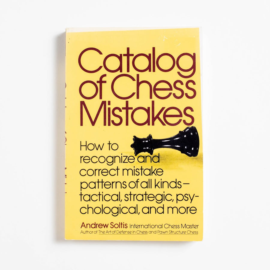 Catalog of Chess Mistakes (Trade) by Andrew Soltis, David McKay Company, Trade. How to recognize and correct mistake patterns of all
kinds - tactical, strategic, psychological, and more. A Good Used Book is an Independent online bookstore selling New, Used and Vintage books based in Los Angeles, California. AAPI-Owned (Korean-American) Small Business. Free Shipping on orders $40+. 1979 Trade Reference 