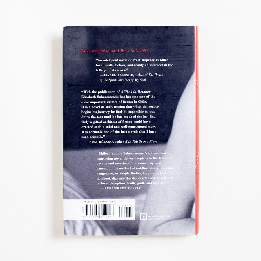 A Week in October (1st Edition, 1st Printing) by Elizabeth Subercaseaux