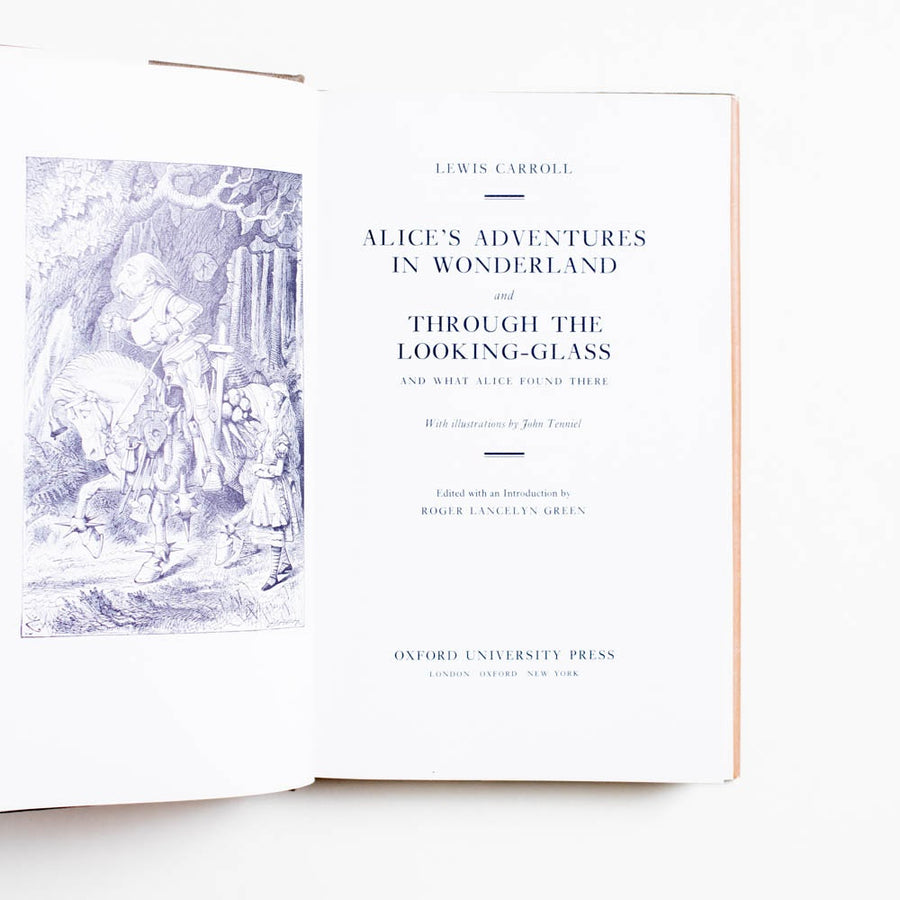 Alice's Adventures in Wonderland and Through the Looking-Glass (Hardcover Set w. Dust Jackets) by Lewis Carroll