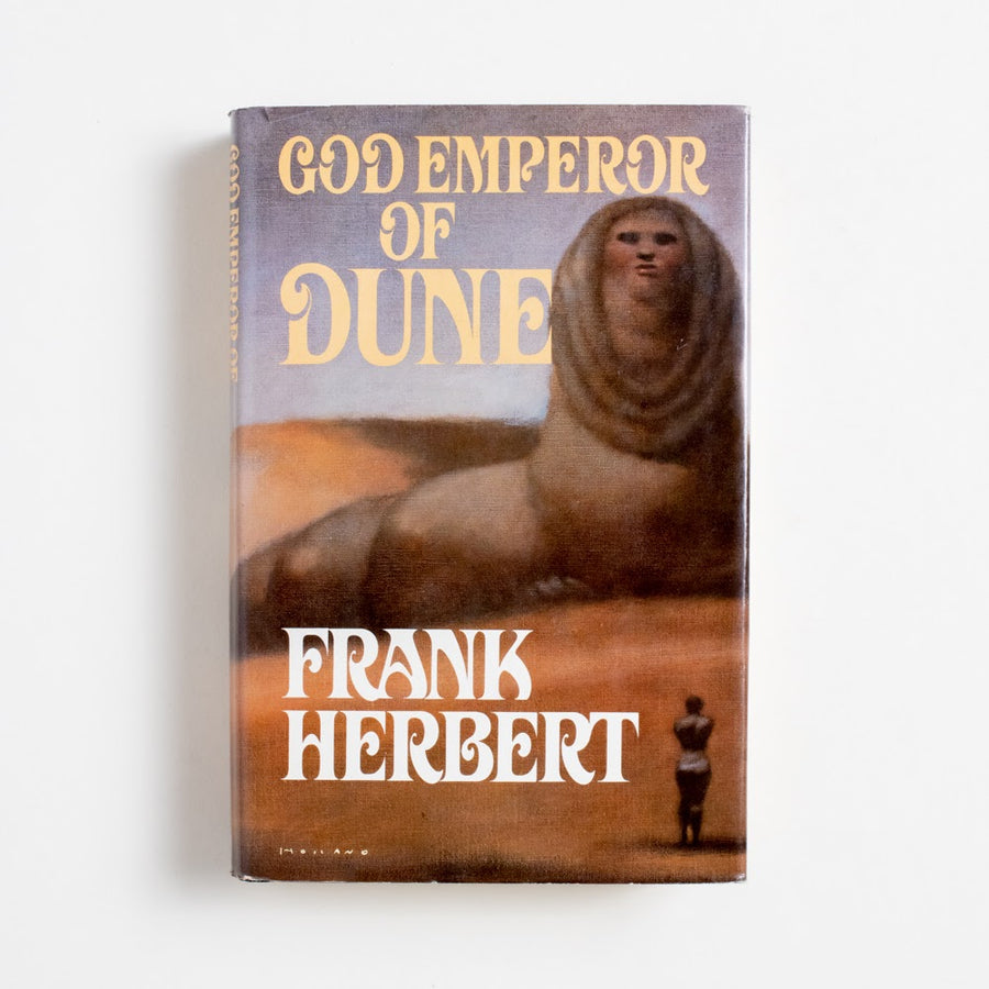 God of Emperor of Dune (2nd Printing) by Frank Herbert, G.P. Putnam's Sons, Hardcover w. Dust Jacket.  A Good Used Book is an Independent online bookstore selling New, Used and Vintage books based in Los Angeles, California. AAPI-Owned (Korean-American) Small Business. Free Shipping on orders $40+. 1981 2nd Printing Genre 